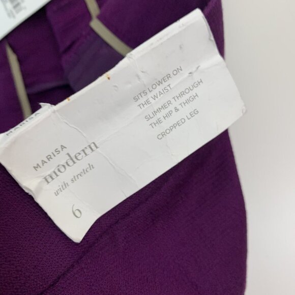 Loft Marisa Modern With Stretch Size 6 Cropped Pants Womens NEW Capri Slacks - Picture 5 of 6
